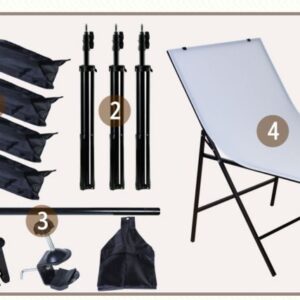 Mua Bộ kit studio 4 đèn 1 bàn chụp 80w Giá Tốt 2