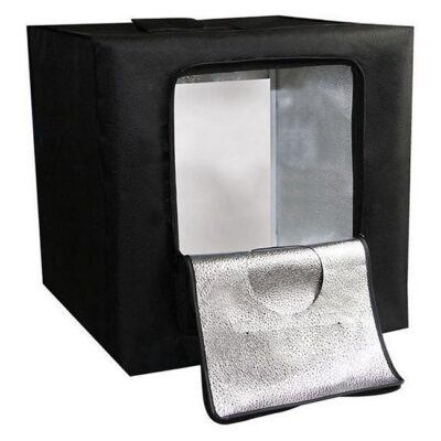 Hộp chụp sản phẩm có đèn LED 40x40cm chính hãng, hình ảnh thực tế mua tại HL Studio Bàn & Hộp chụp sản phẩm