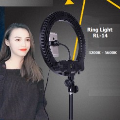 Mua Đèn Led Ring RL-14 điều chỉnh 2 nhiệt màu vàng-trắng quay chụp makeup Giá Tốt