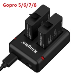 Mua Combo 2 pin 1 sạc đôi Kingma cho Gopro Hero 5 6 7 8 Giá Tốt