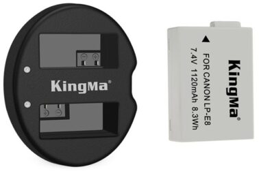 Combo 2 pin 1 sạc đôi Kingma LP-E8 chính hãng, hình ảnh thực tế mua tại HL Studio Pin sạc thẻ nhớ