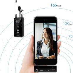 Mua Micro thu âm không dây cài áo iphone cổng lightning – YC-WM500A1 Giá Tốt