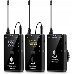 Mua Micro thu âm không dây cài áo 2 người YC-WM500X2 Giá Tốt