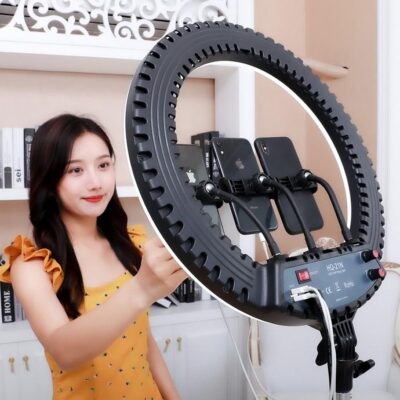 Đèn Led Ring livestream HQ21 chính hãng, hình ảnh thực tế mua tại HL Studio Đèn Led Quay Phim