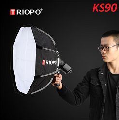 Mua Softbox bát giác Triopo KS290 cho đèn flash speedlite Giá Tốt 5
