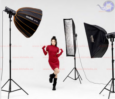 Godox Combo 03 Bộ Đèn Livestream Chuyên Nghiệp, Livestream Bán Quần Áo chính hãng, hình ảnh thực tế mua tại HL Studio HLStudio Combo
