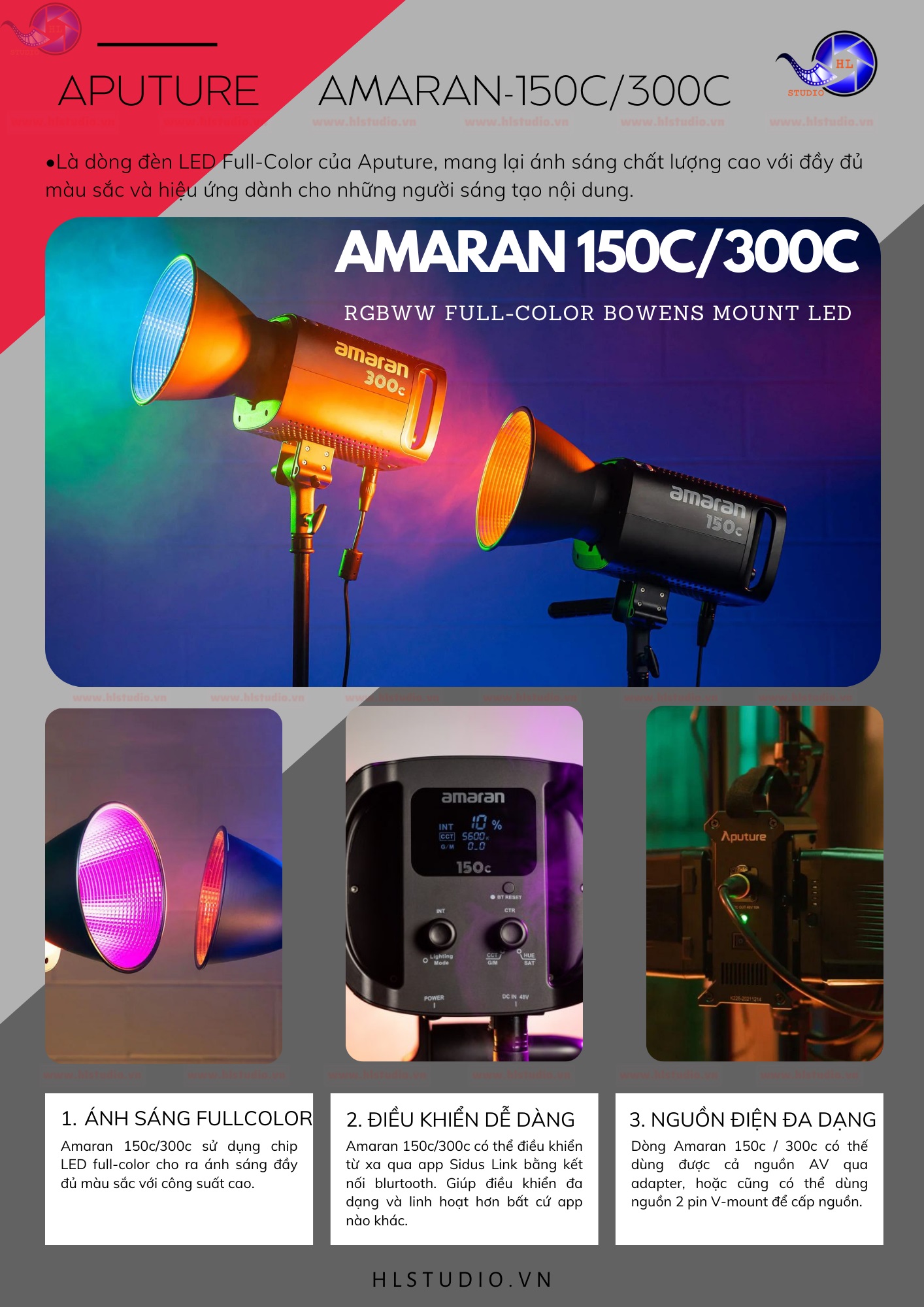 Aputure Catalog 1 Amazan150c 300c
