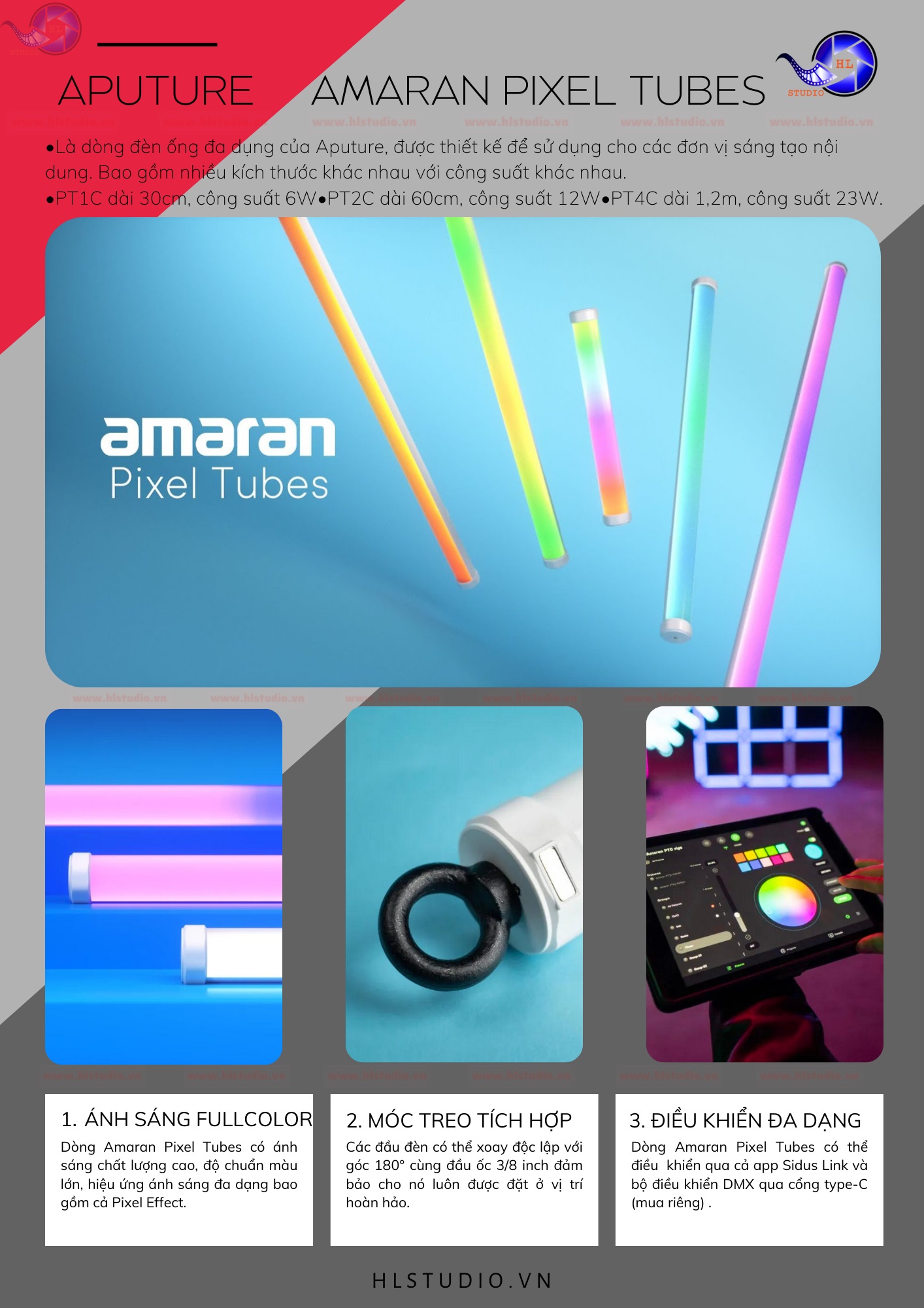 Aputure Catalog 2 Amazan Pixel Tubes