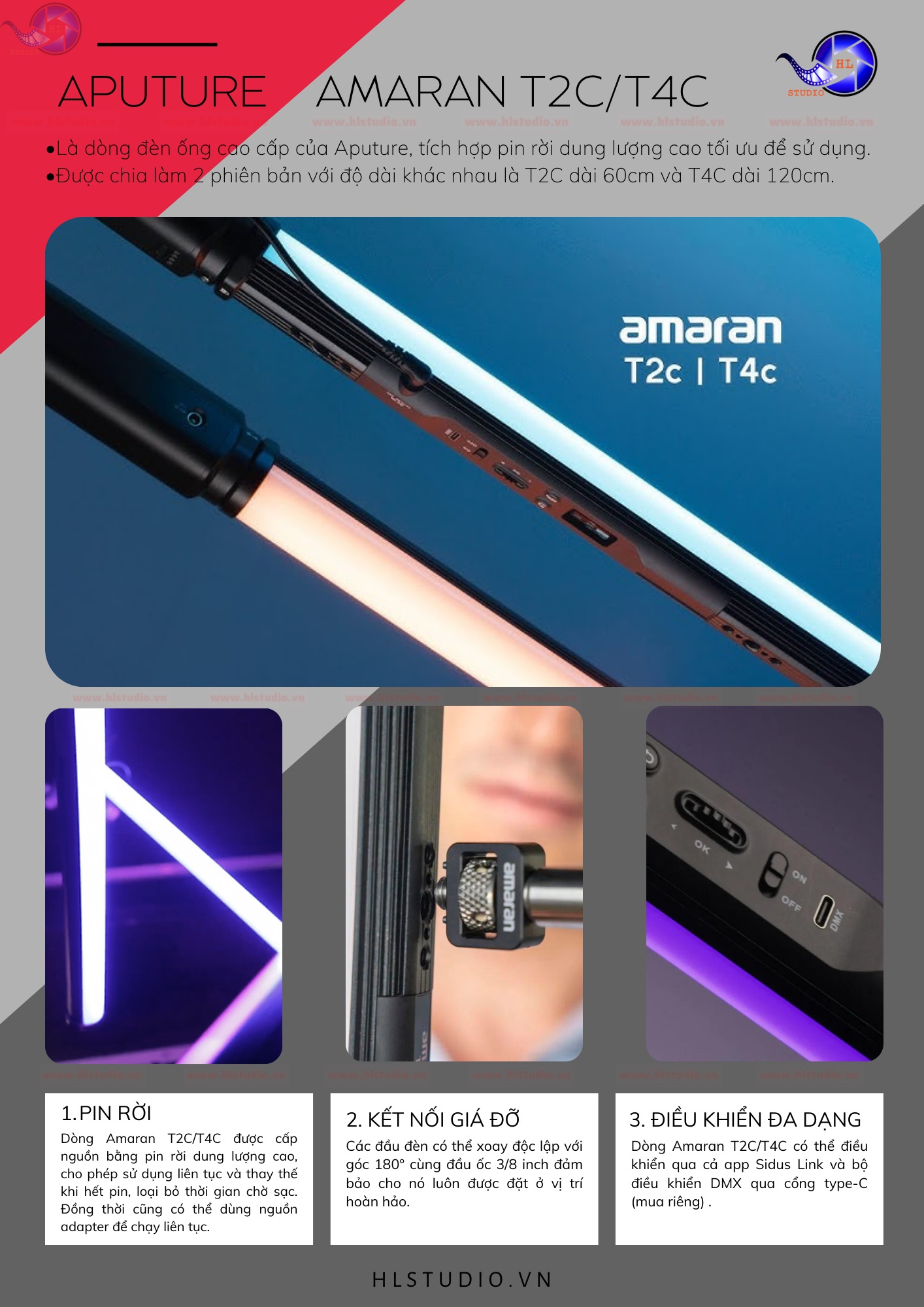 Aputure Catalog 3 Amazan T2c T4c