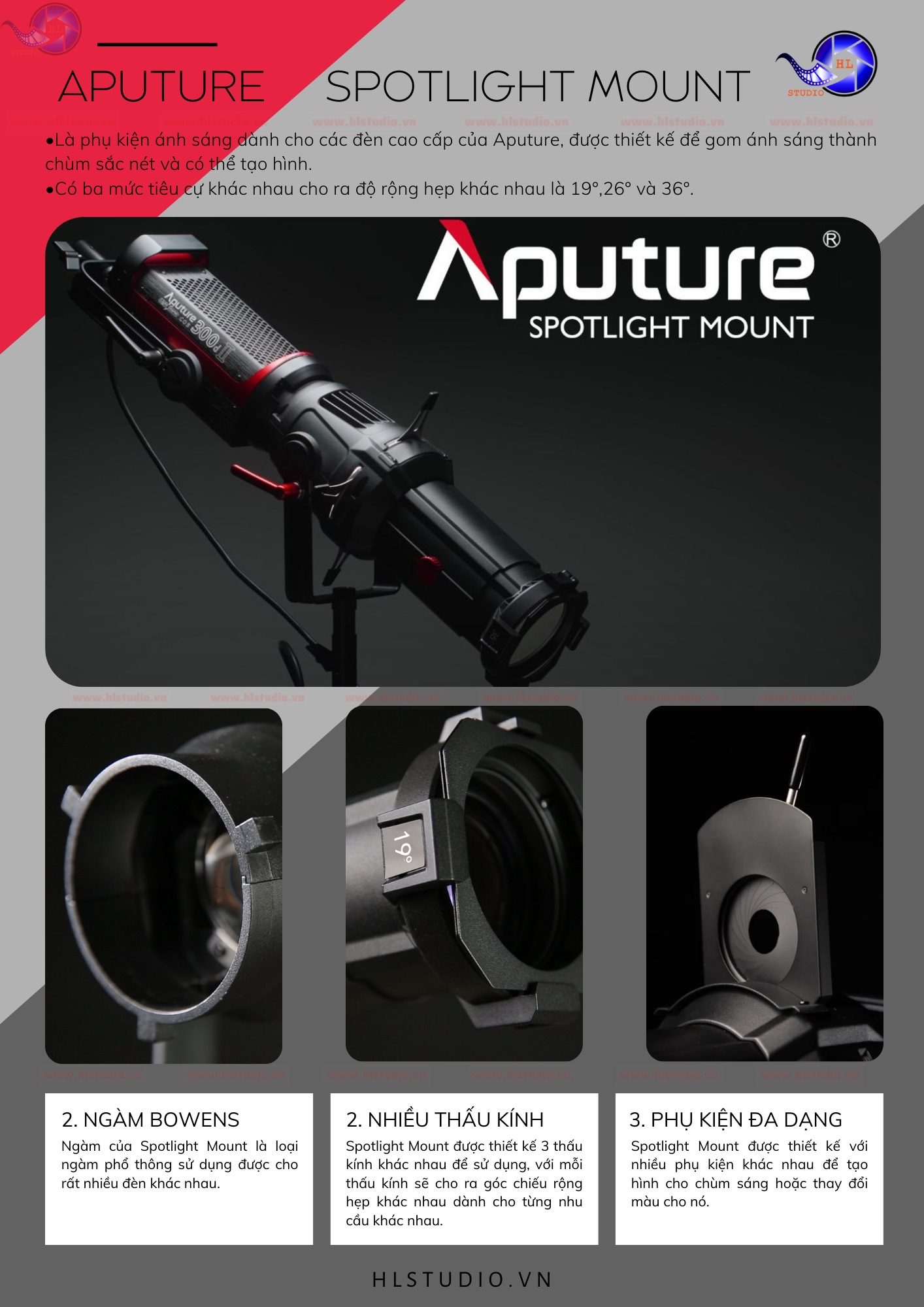 Aputure Catalog 9 Spotlight Mount