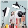 Mua Bộ 3 Đèn Studio Led 300w HL-300B, Đèn Quay Phim Chụp Ảnh Chuyên Nghiệp Giá Tốt