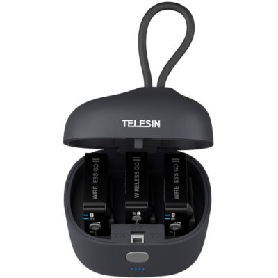 Hộp sạc Telesin cho Rode Wireless Go II chính hãng, hình ảnh thực tế mua tại HL Studio Phụ Kiện Studio