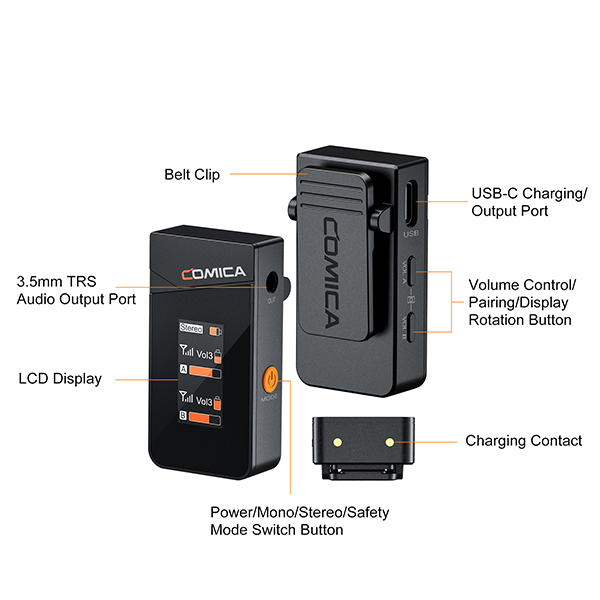 Micro thu âm không dây Comica Vimo C1, C2, C3 Báo Giá 2026-01-23 6 Mua Micro thu âm không dây Comica Vimo C1, C2, C3 Giá Tốt 6