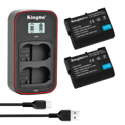 Bộ pin sạc KingMa EN-EL15 cho máy ảnh Nikon chính hãng, hình ảnh thực tế mua tại HL Studio Pin sạc thẻ nhớ 36
