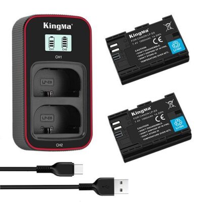 Bộ pin sạc KingMa LP-E6NH cho máy ảnh Canon chính hãng, hình ảnh thực tế mua tại HL Studio Pin sạc thẻ nhớ