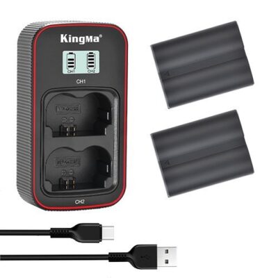 Bộ pin sạc KingMa NP-W235 cho máy ảnh Fujifilm chính hãng, hình ảnh thực tế mua tại HL Studio Pin sạc thẻ nhớ