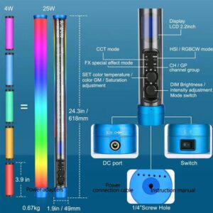 Den Led Sutefoto Tp25 Rgb 3