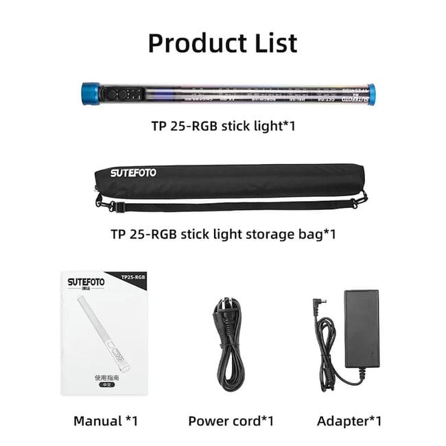 Đèn led SuteFoto TP25 RGB Báo Giá 2026-01-24 6 Mua Đèn led SuteFoto TP25 RGB Giá Tốt 6