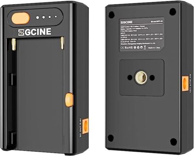 Bộ chuyển đổi nguồn sạc pin ZGCINE NPF-02 NPF chính hãng, hình ảnh thực tế mua tại HL Studio Pin sạc thẻ nhớ