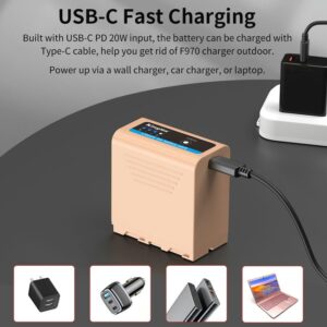 Pin Kingma Np F970 Dung Luong 7800mah Cong Typec 8