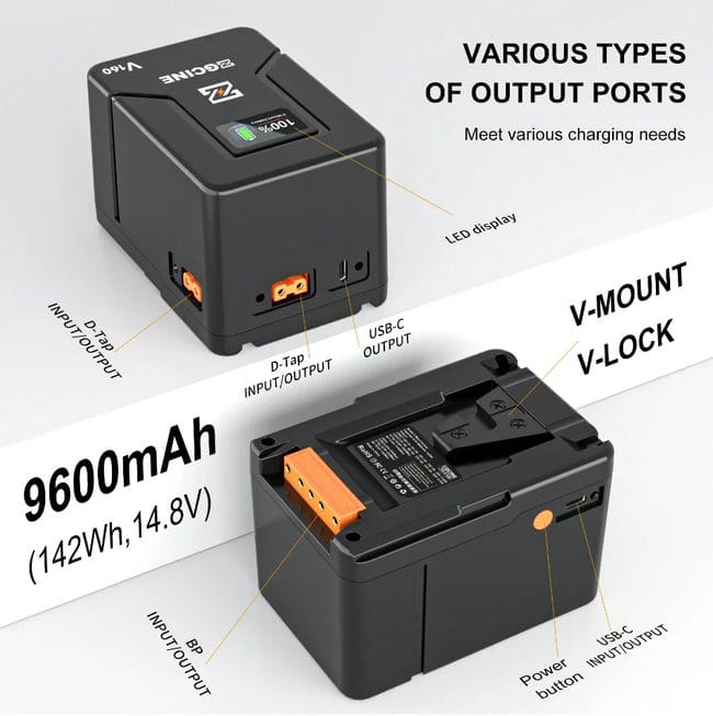 Pin V-mount ZGCINE V50/ V99/ V160 Báo Giá 2026-01-23 6 Mua Pin V-mount ZGCINE V50/ V99/ V160 Giá Tốt 6