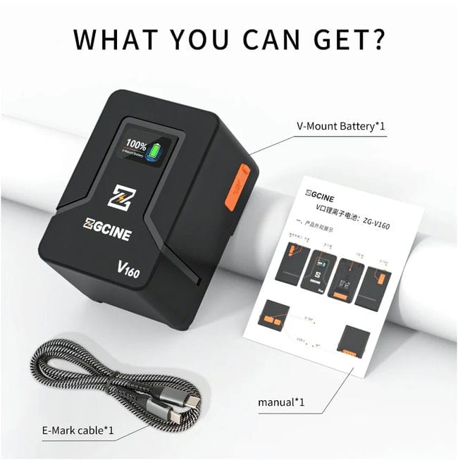 Pin V-mount ZGCINE V50/ V99/ V160 Báo Giá 2026-01-23 7 Mua Pin V-mount ZGCINE V50/ V99/ V160 Giá Tốt 7