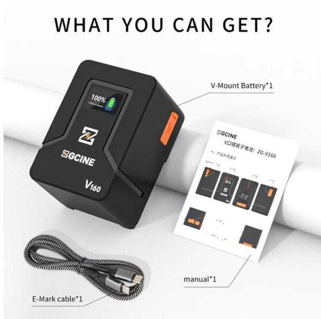 Pin V-mount ZGCINE V50/ V99/ V160 Báo Giá 2026-01-23 10 Mua Pin V-mount ZGCINE V50/ V99/ V160 Giá Tốt 10