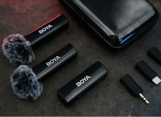 Micro boya Link không dây có thiết kế nhỏ gọn, dễ sử dụng