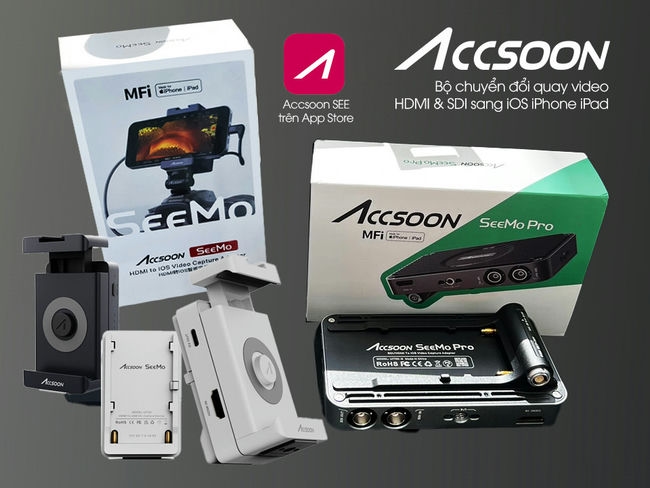 Accsoon SeeMo Pro – Bộ chuyển đổi Video SDI và HDMI cho iPhone/iPad Báo Giá 2026-01-24 3 Mua Accsoon SeeMo Pro – Bộ chuyển đổi Video SDI và HDMI cho iPhone/iPad Giá Tốt 3