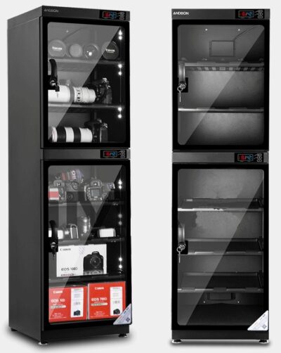 Tủ chống ẩm Andbon AD-180S, 180 lít chính hãng, hình ảnh thực tế mua tại HL Studio Tủ chống ẩm