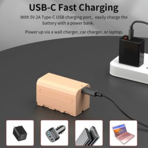 Pin Kingma Np F750 Dung Luong 5200mah Cong Typec 4