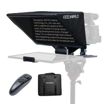 Máy nhắc chữ Feelworld TP16 16inch chính hãng, hình ảnh thực tế mua tại HL Studio Máy nhắc chữ