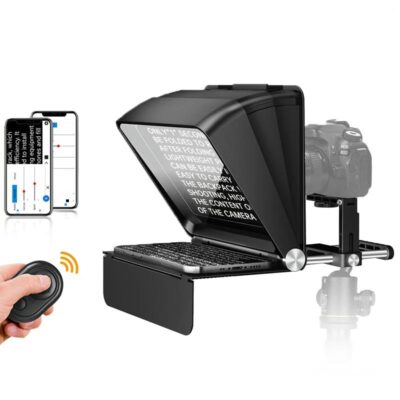 Máy nhắc chữ Teleprompter TC7 II Lensgo chính hãng, hình ảnh thực tế mua tại HL Studio Máy nhắc chữ