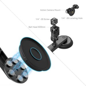 Mua SmallRig Dual Magnetic Suction Cup Mounting Support Kit for Action Cameras 4467 Giá Tốt 2