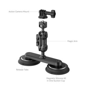 Smallrig Dual Magnetic Suction Cup Mount Action Camera Kit 4467 4
