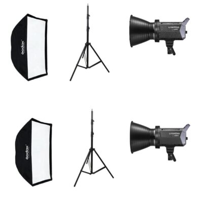 Bộ 2 đèn led Godox Litemons LA150Bi chính hãng, hình ảnh thực tế mua tại HL Studio Godox LA Series - Litemons 150 200 300 600