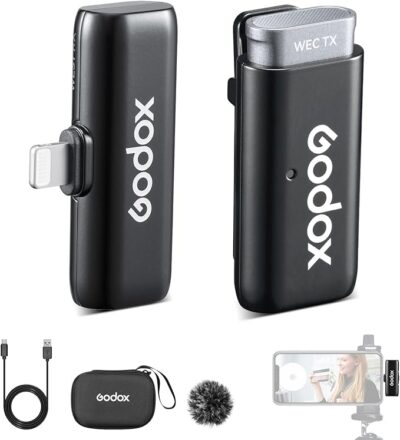 Micro thu âm Godox WES1 Kit1/ Kit2 cổng Lightning chính hãng, hình ảnh thực tế mua tại HL Studio Micro - Tai nghe