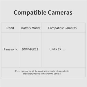 Pin Ao Dummy Kingma Blk22 Adapter Cho May Lumix Gh5 Gh6 Gh7 06