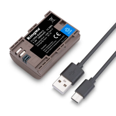 Pin Kingma LP-E6 dung lượng 1960mAh cổng TypeC chính hãng, hình ảnh thực tế mua tại HL Studio Pin sạc thẻ nhớ 25