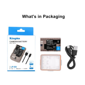 Pin Kingma Lp E6 Dung Luong 1960mah Cong Typec 06