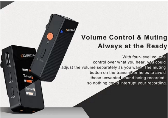 Micro thu âm không dây Comica Vimo C chất lượng vượt trội