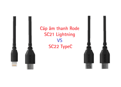 Cáp âm thanh Rode SC21 Lightning/ SC22 TypeC chính hãng, hình ảnh thực tế mua tại HL Studio Dây cáp kết nối