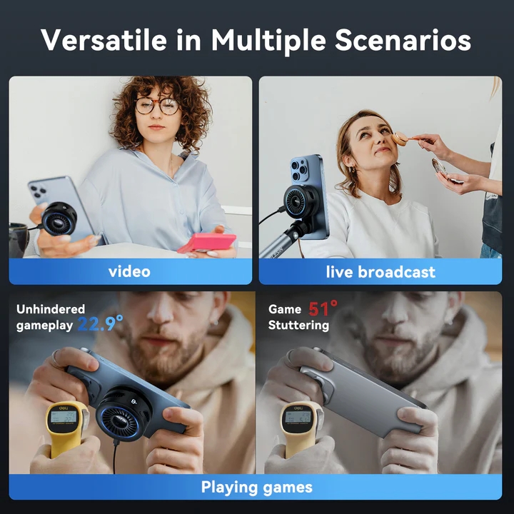 Telesin P9-MPR-01 – Quạt làm mát kèm sạc không dây cho điện thoại Báo Giá 2026-01-24 8 Mua Telesin P9-MPR-01 – Quạt làm mát kèm sạc không dây cho điện thoại Giá Tốt 8