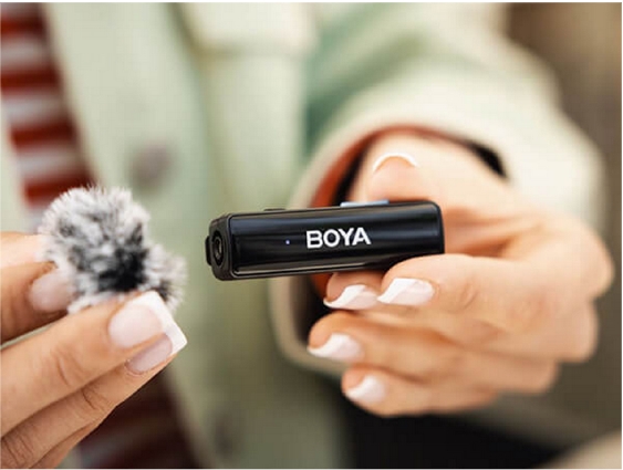 Micro không dây Boya thiết kế nhỏ gọn
