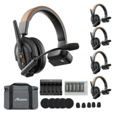 Accsoon CoMo SE 2.4GHz Full-duplex Wireless (Bộ 5 tai nghe) chính hãng, hình ảnh thực tế mua tại HL Studio Micro - Tai nghe