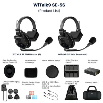 Bộ liên lạc nội bộ Saramonic WiTalk9 SE-5S chính hãng, hình ảnh thực tế mua tại HL Studio Microphone Saramonic