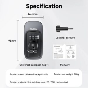 Telesin Gp Jfm 009 Kep Ba Lo Tu Tinh Da Nang Cho Gopro Action Camera 11