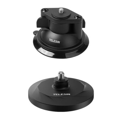 Telesin MAG-003 – Bộ đế từ tính và đế hút cho Gopro/ Action Camera chính hãng, hình ảnh thực tế mua tại HL Studio Phụ Kiện Studio