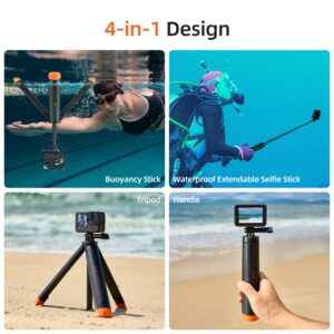 Telesin S1 Tss 02 Chan Tripod Mini Cho Gopro Action Camera Noi Duoi Nuoc 04