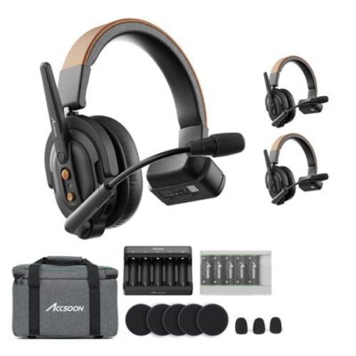 Accsoon CoMo SE 2.4GHz Full-duplex Wireless (Bộ 3 tai nghe) chính hãng, hình ảnh thực tế mua tại HL Studio Micro - Tai nghe